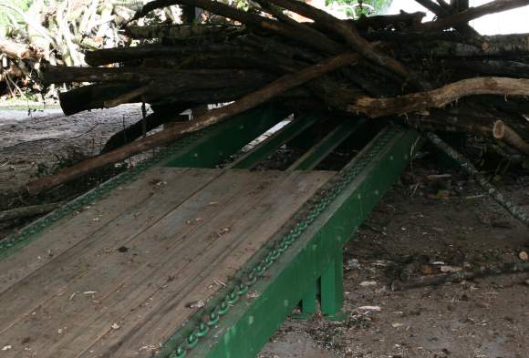 Vue en longueur de la première chaîne d'amenage